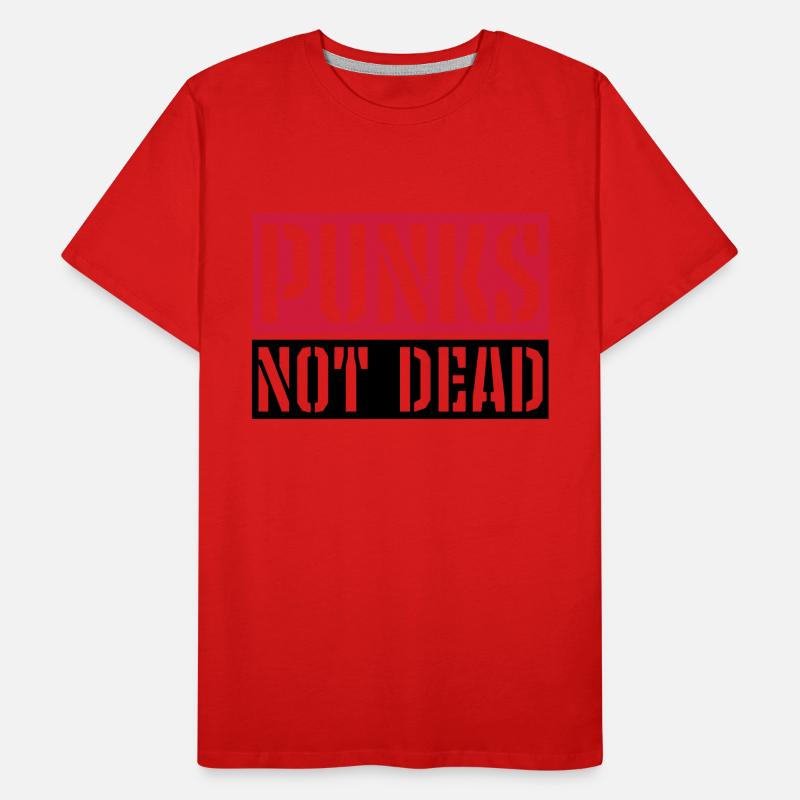 punks pas mort citation T-shirt bio Premium Homme