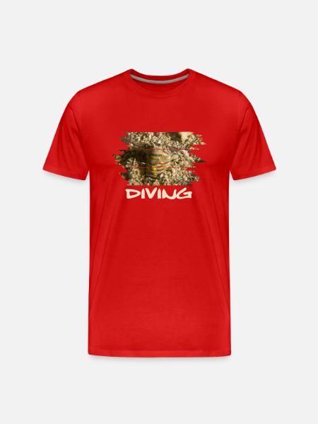 diving Bobbit bobbit worm - Männer Premium Bio T-Shirt - Rot