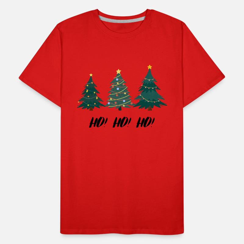 HOHOHO Weihnachtsbaum Männer Premium Bio T-Shirt