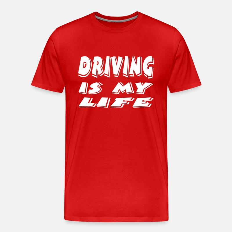 Auto - Männer Premium Bio T-Shirt - Rot