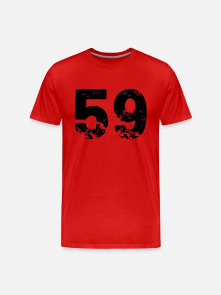 59 - Men's Premium Organic T-Shirt - red