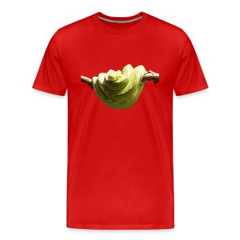 Der Baumpyton kann bis zu vier Meter lang werden - Männer Premium Bio T-Shirt - Rot - Vorne - Damien (186cm)
