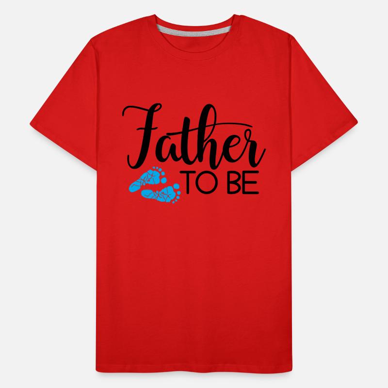 Werdender Vater Papa Papi Geschenk Männer Premium Bio T-Shirt