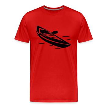Canoe - Men's Premium Organic T-Shirt - red - Front - Damien (186cm)