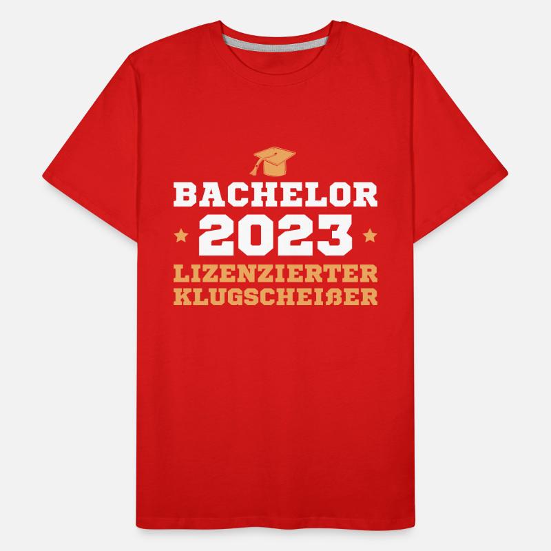 Bachelorprüfung 2023 Studium Bachelor Abschluss Männer Premium Bio T-Shirt