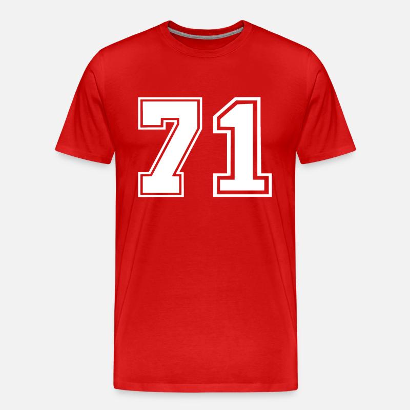 71 - Männer Premium Bio T-Shirt - Rot