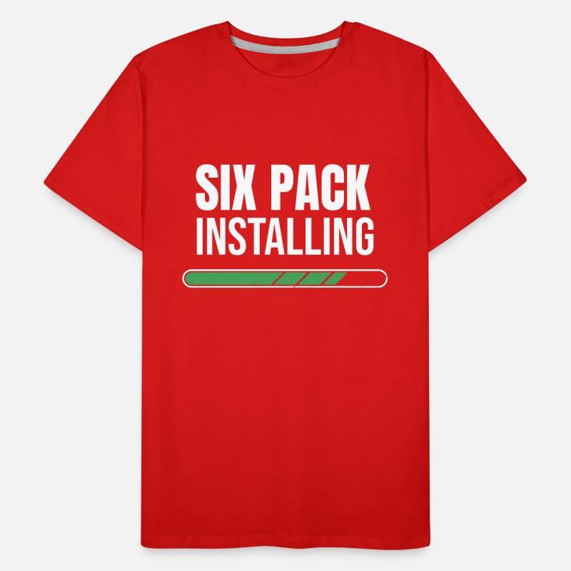 Six Pack Installing - Loading Bar - Muscles Men's Premium Organic T-Shirt