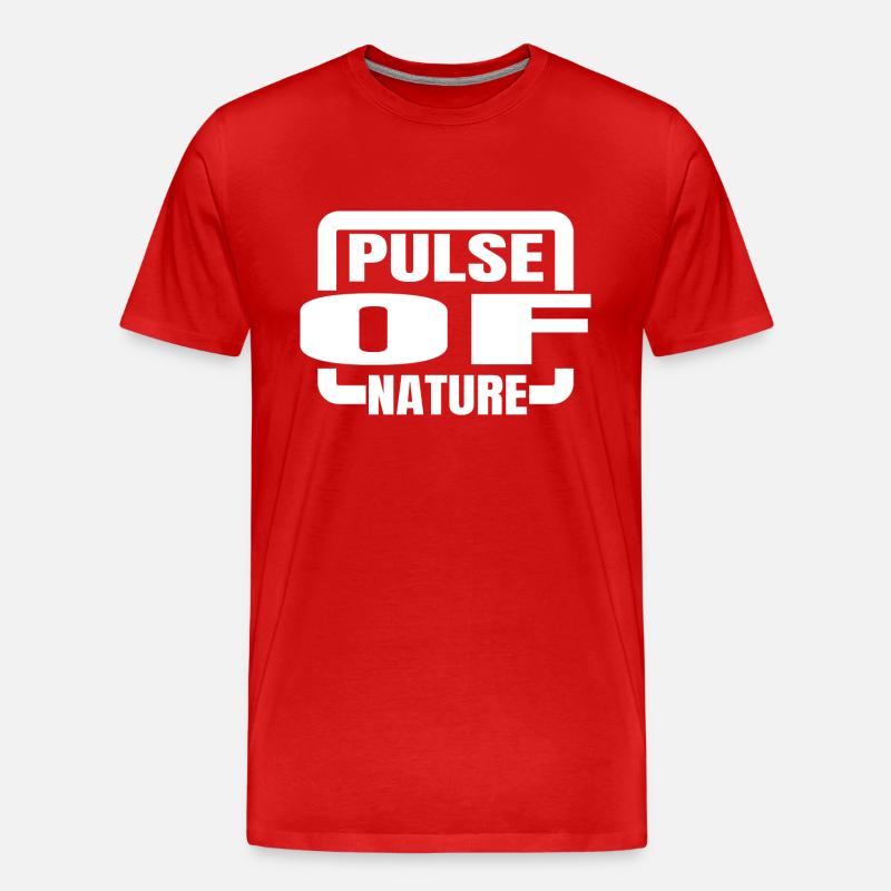 heartbeat forest awesome pristine - Männer Premium Bio T-Shirt - Rot
