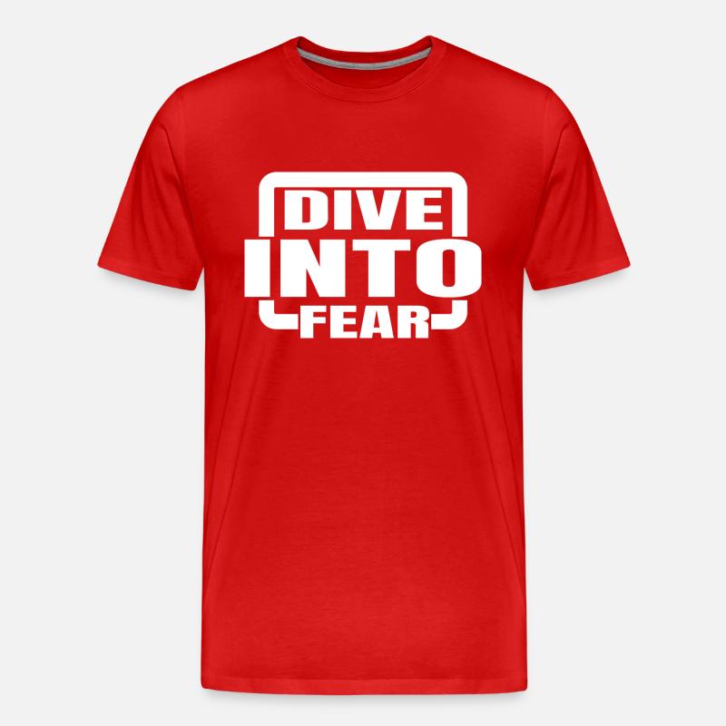 bungee jumping safety courage mindset - Männer Premium Bio T-Shirt - Rot