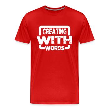 Creative Mindset Cool Creative Inspiration - Men's Premium Organic T-Shirt - red - Front - Damien (186cm)