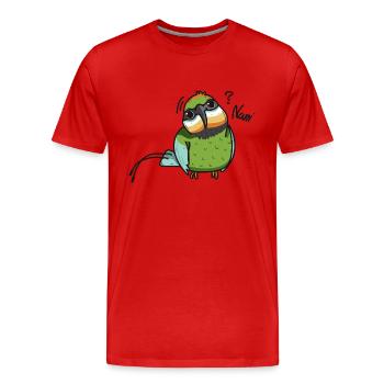 guêpier arc-en-ciel Nani - T-shirt bio Premium Homme - rouge - Devant - Damien (186cm)