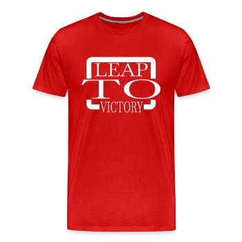 Entraînement de saut à ski Cool Thrill Sports d’hiver - T-shirt bio Premium Homme - rouge - Devant - Damien (186cm)