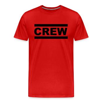 équipage - T-shirt bio Premium Homme - rouge - Devant - Damien (186cm)