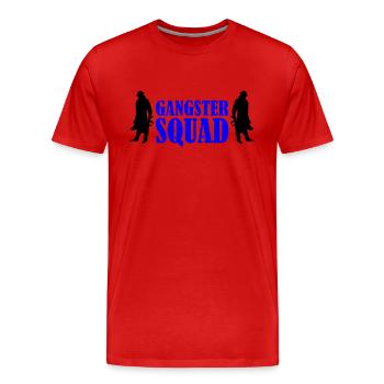 Escouade de gangsters - T-shirt bio Premium Homme - rouge - Devant - Damien (186cm)