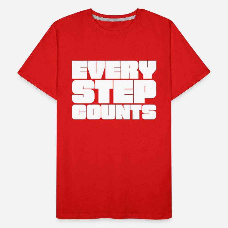 Every step counts Men's Premium Organic T-Shirt