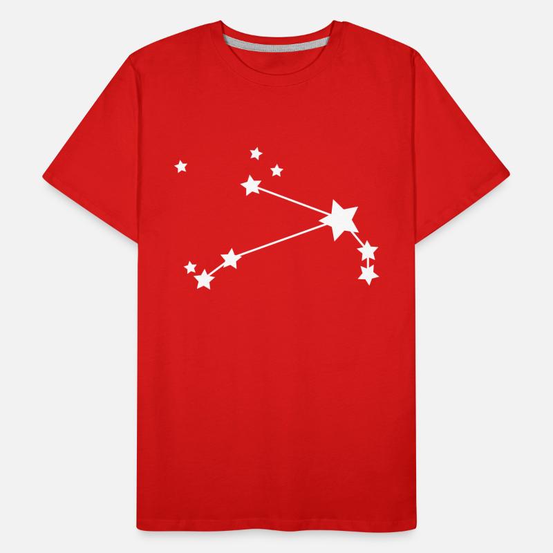Sternzeichen: Widder Sternkonstellation Männer Premium Bio T-Shirt