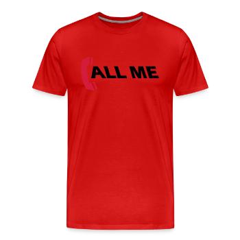 call_me_2c - Männer Premium Bio T-Shirt - Rot - Vorne - Damien (186cm)