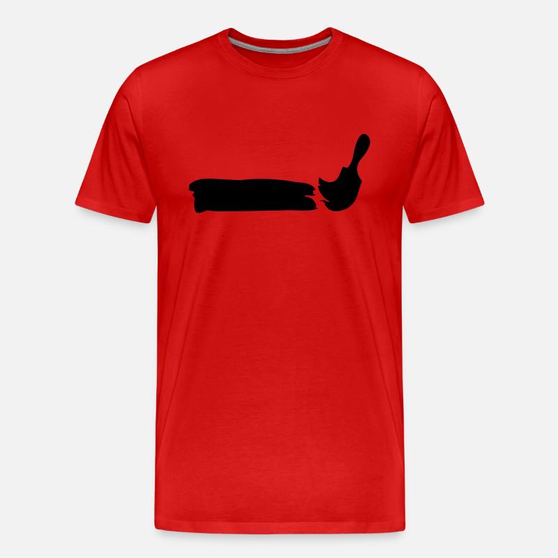 maler_1 - Männer Premium Bio T-Shirt - Rot