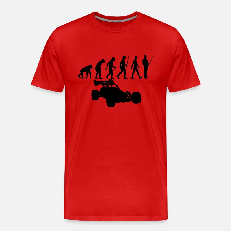 Evolution rc car - Männer Premium Bio T-Shirt - Rot