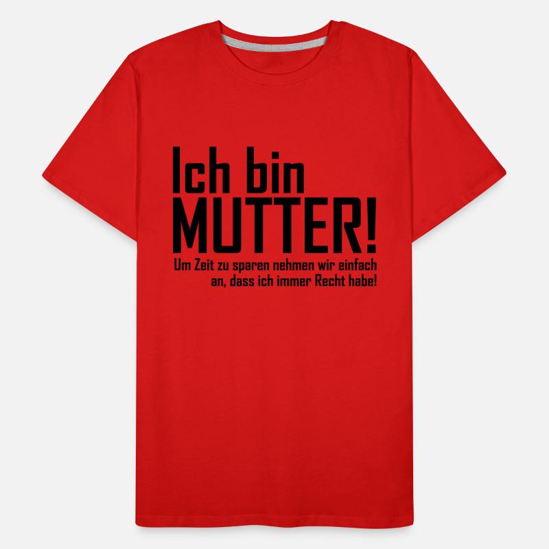 ich bin mutter Männer Premium Bio T-Shirt
