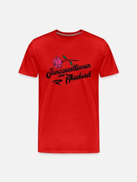 junggesellinnen abschied rose - Männer Premium Bio T-Shirt - Rot