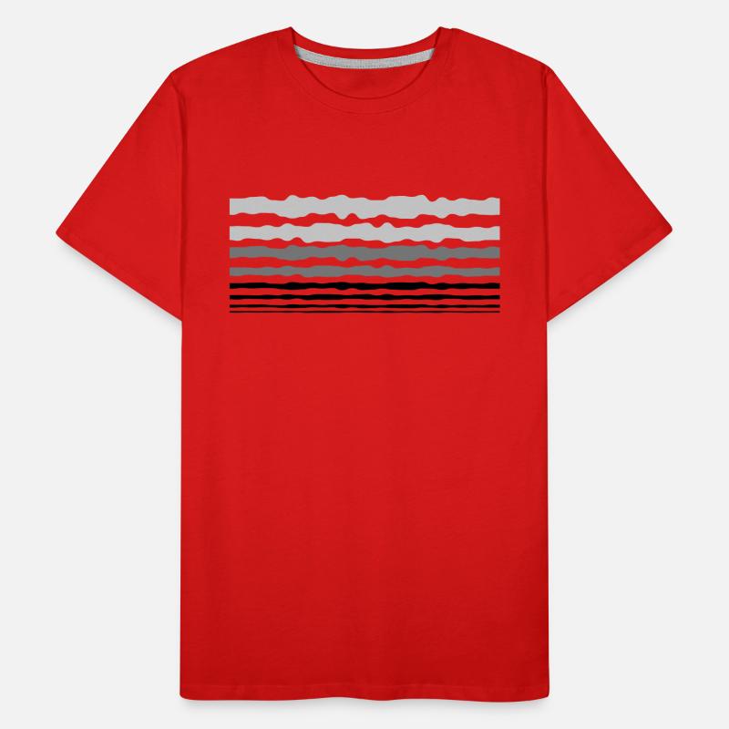 Design Lines Stripes Men's Premium Organic T-Shirt