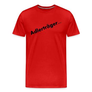 Adlerträger - Männer Premium Bio T-Shirt - Rot - Vorne - Damien (186cm)