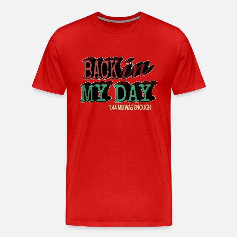 Computer Bday Fullstack Developer Programming - Men's Premium Organic T-Shirt - red