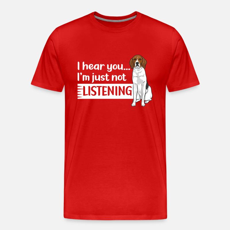 Treeing Walker Coonhound - Männer Premium Bio T-Shirt - Rot