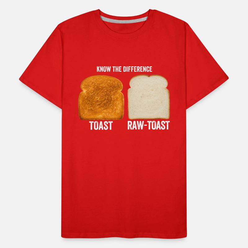 Know The Difference Toast Toast Breakfast lover Men's Premium Organic T-Shirt