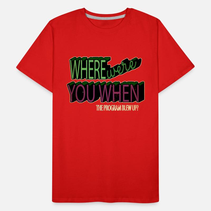 Programmation des blagues de Noël T-shirt bio Premium Homme