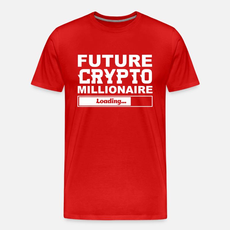 Future Crypto Millionaire is Loading - Männer Premium Bio T-Shirt - Rot