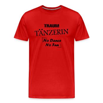 Dancing Dance Music - Männer Premium Bio T-Shirt - Rot - Vorne - Damien (186cm)