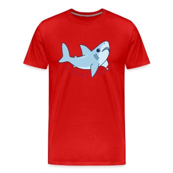 Meerestiere - Männer Premium Bio T-Shirt - Rot - Vorne - Damien (186cm)