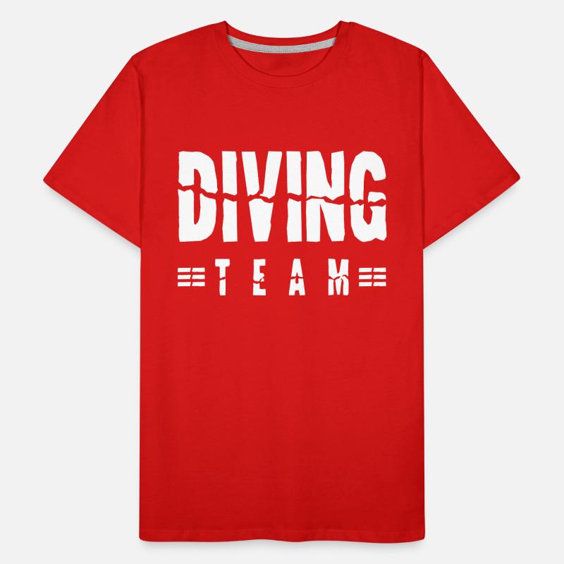 Équipe de plongée T-shirt bio Premium Homme