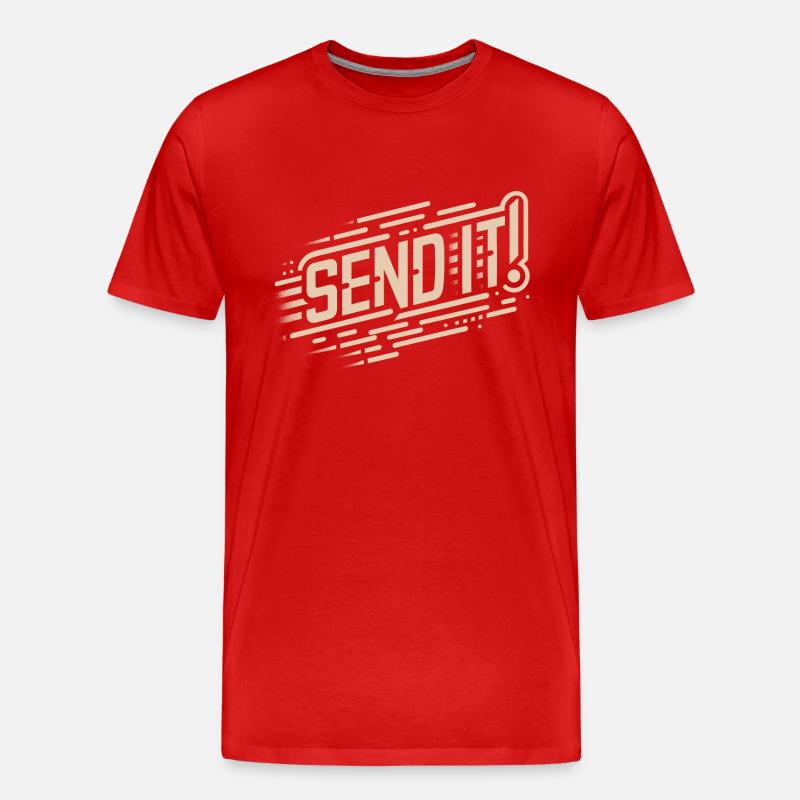 SEND IT Parkour - Männer Premium Bio T-Shirt - Rot