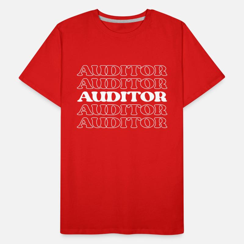 Auditor Examiner Checker Auditor Inspector Men's Premium Organic T-Shirt
