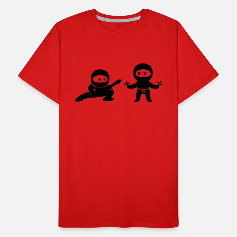ninjas comic Männer Premium Bio T-Shirt