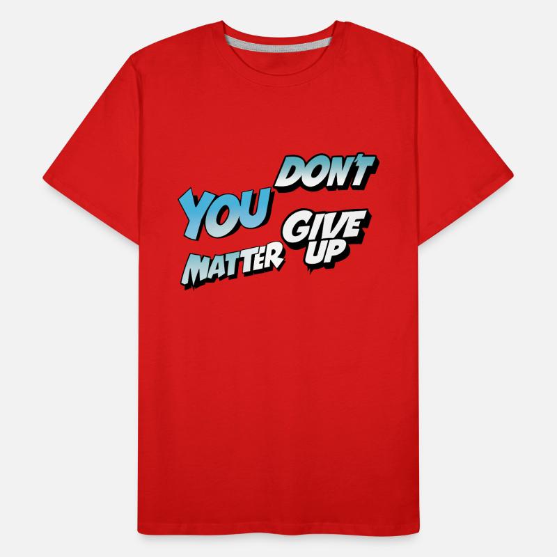 Gebt nicht auf oder ja Männer Premium Bio T-Shirt