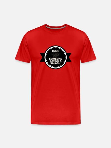 "The True Story Starter" - Men's Premium Organic T-Shirt - red