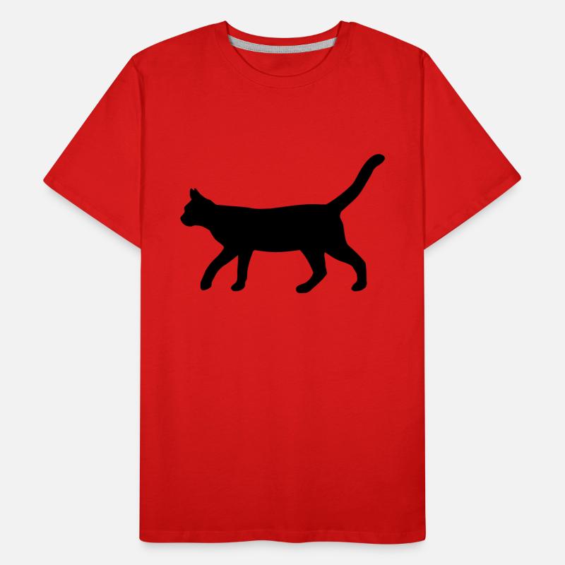 Walking Cat Men's Premium Organic T-Shirt