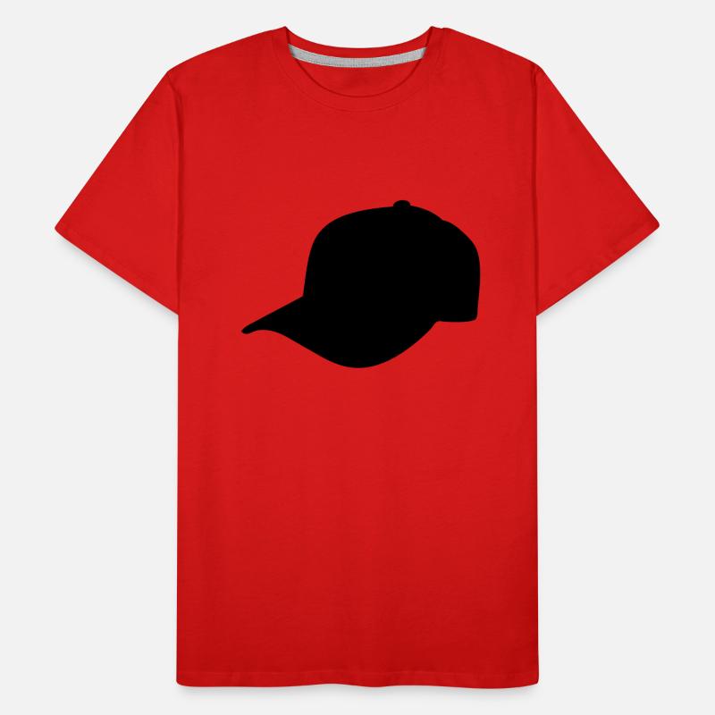 basecap schwarz links Männer Premium Bio T-Shirt