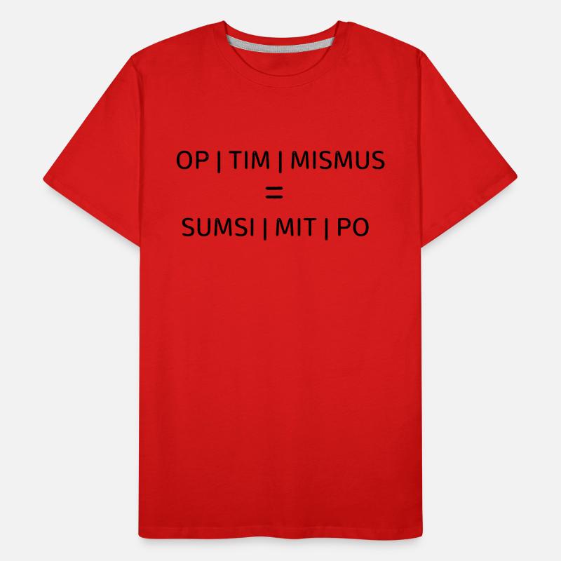 Optimismus Männer Premium Bio T-Shirt