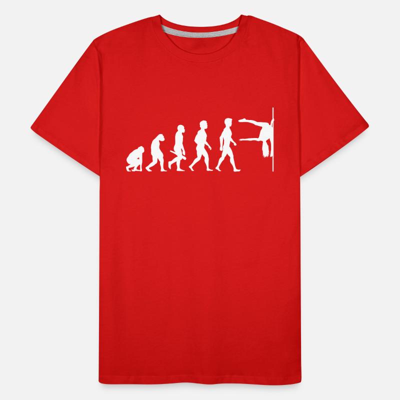 Evolution Poledance Pole Dancing Danse T-shirt bio Premium Homme