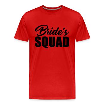 Bride's Squad - T-shirt bio Premium Homme - rouge - Devant - Damien (186cm)