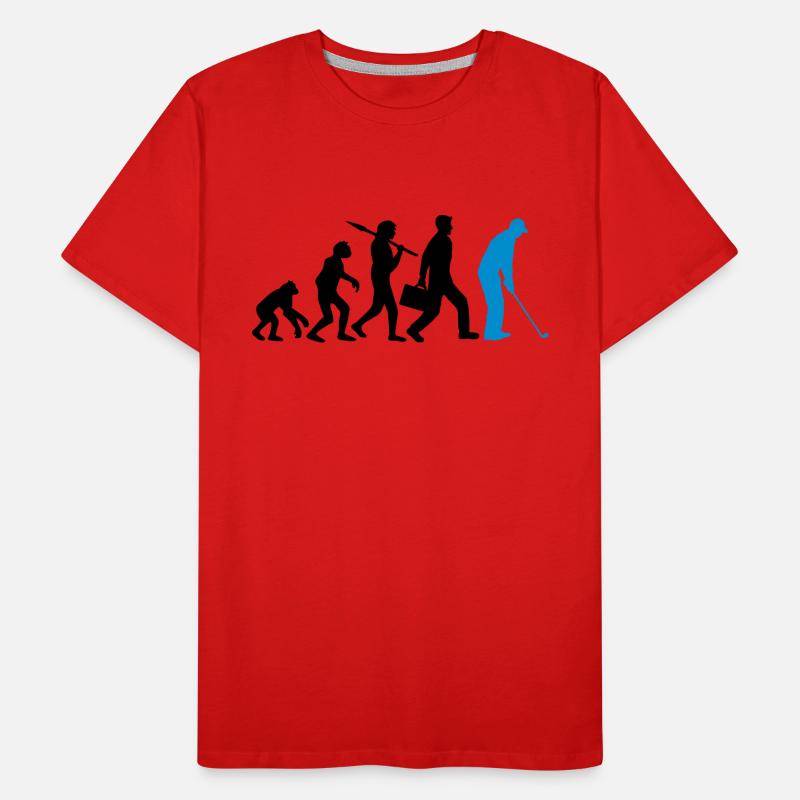 Jouer au golf Evolution T-shirt bio Premium Homme