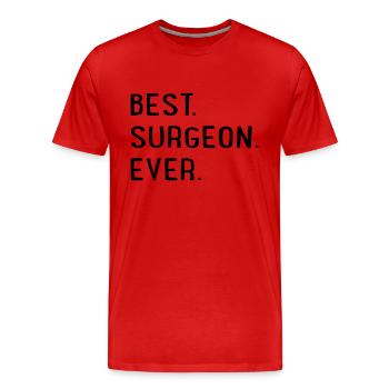 Meilleur chirurgien - T-shirt bio Premium Homme - rouge - Devant - Damien (186cm)