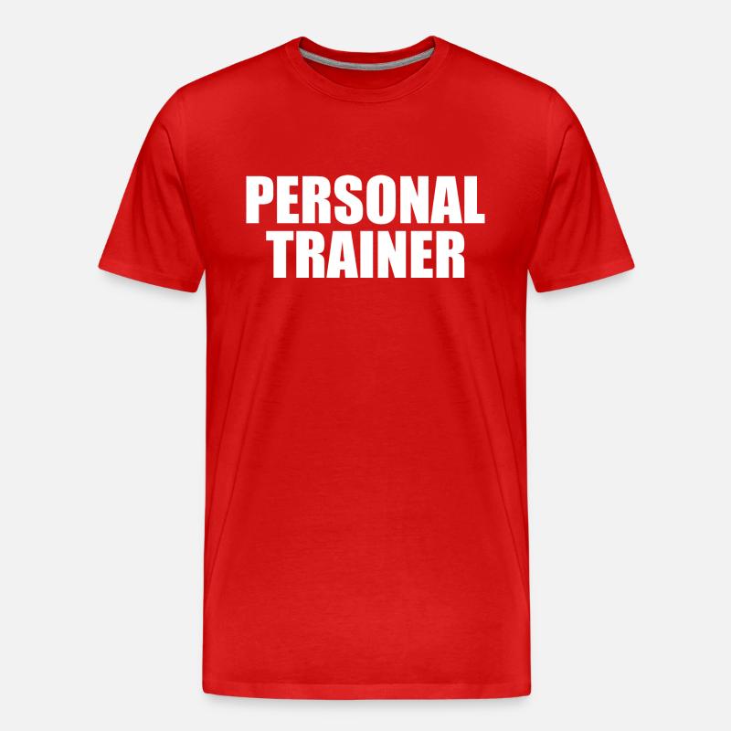 Personal trainer - Männer Premium Bio T-Shirt - Rot
