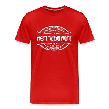 Astronaut Love - Astronautes - T-shirt bio Premium Homme - rouge - Devant - Damien (186cm)