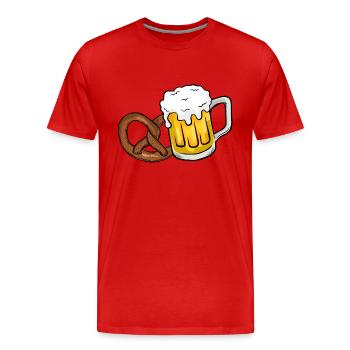 Beer Festival 2022 - Men's Premium Organic T-Shirt - red - Front - Damien (186cm)